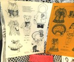 OLD PAPER DOLL YELLOW VIEW